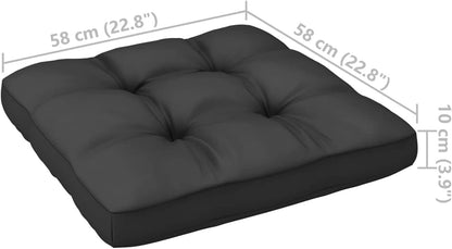Gecheer 2 Piece Garden Lounge Set with Cushion, Garden Furniture Set, Wood Seating Group, Sofa, Lounge, Garden Set, Garden Bench, Corner, Ottoman, Solid Pine - QUORE