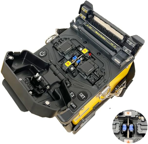 Elfcam - Glasvezel Lasapparaat T6C, Fiber Fusion Splicer, type Uitlijning - Hart-tot-Hart, met 4 Motoren en Gereedschapsset, voor FTTH & FTTx