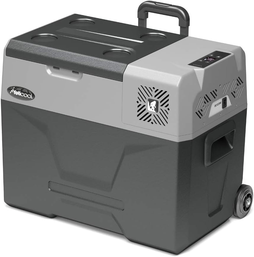 Yeticool Originele BX40 compressor-koelbox/vriesbox, 40 liter, app-besturing via bluetooth, 12/24 V en 230 V voor auto, vrachtwagen, USB-aansluiting, = 38,17 l