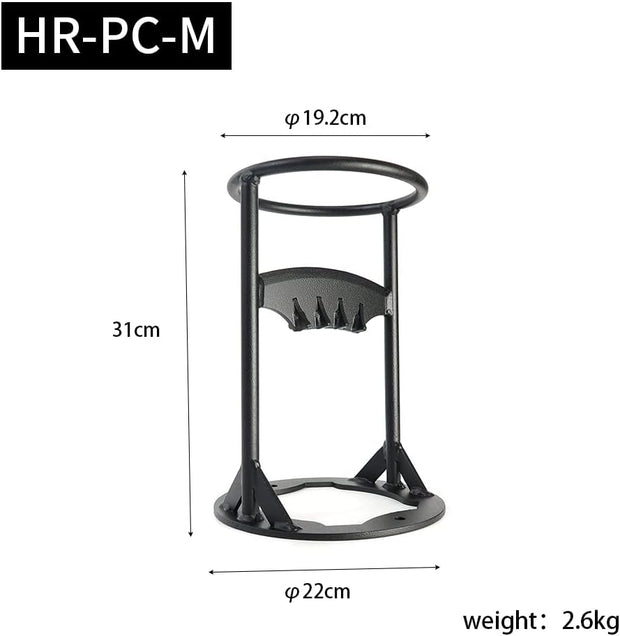 Houtklover - Houtsplijter - Handmatige Wandhouder - Kloofwig - Brandhoutsplijter - voor Zacht Hout - Aanmaaksplijter - Ideaal voor Camping - Picknick - Tuinhuis - 22 x 31 cm - Zwart