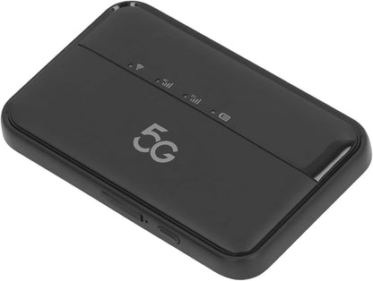 5G WiFi Mobiele Hotspot voor op Reis, 16 Aangesloten Apparaten, 10.000 MAh Type C Opladen, Draagbaar WiFi 6-apparaat voor op Reis, 5G Modem Draadloze Router met Nano-simkaartsleuf