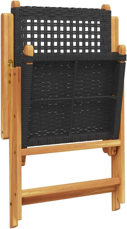 Tidyard Garden Chair Adjustable 8 Pieces Rattan Chairs Garden Furniture Chair Garden Chair Dining Chairs Rattan Chair Set Patio Chair Balcony Chair Garden Chairs Camping Chair Black Poly Rattan Solid - QUORE