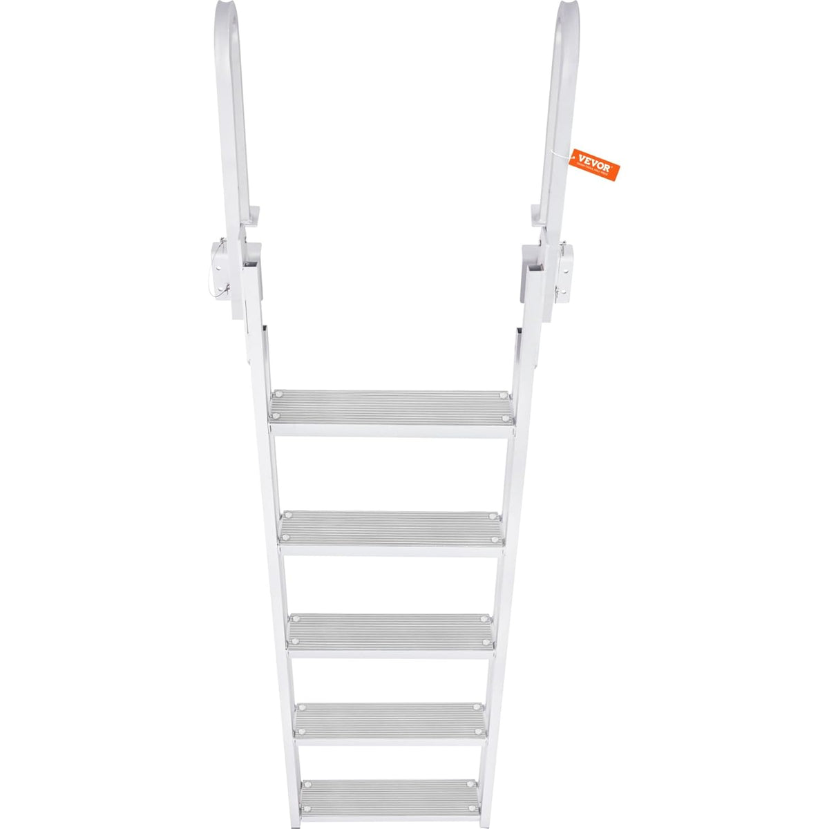 <font dir="auto" style="vertical-align: inherit;"><font dir="auto" style="vertical-align: inherit;">        VEVOR Folding Dock Ladder, 5 Steps, 158kg, Aluminum Pontoon Boat Ladder with Wide Step and Anti-Slip Rungs, Floating Ladder for Boarding Ships/Sea/
