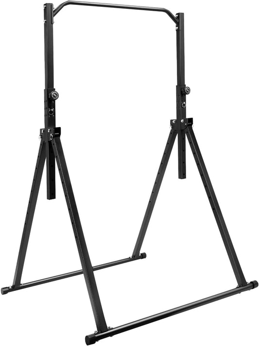 Turnstang, opvouwbare rekstang, draagvermogen 200 kg, instelbare hoogte 1,75 - 2,3 m, wanddikte van de buizen 1,2 mm, voor woonkamer, slaapkamer, fitnessruimte - QUORE