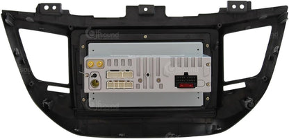 Autoradio Custom Fit per Hyundai Tucson schwarz (mit Navigation, Rückfahrkamera und Kenwood-Verstärker als Standard) Android GPS Bluetooth WiFi Dab USB Full HD Touchscreen Display 9"