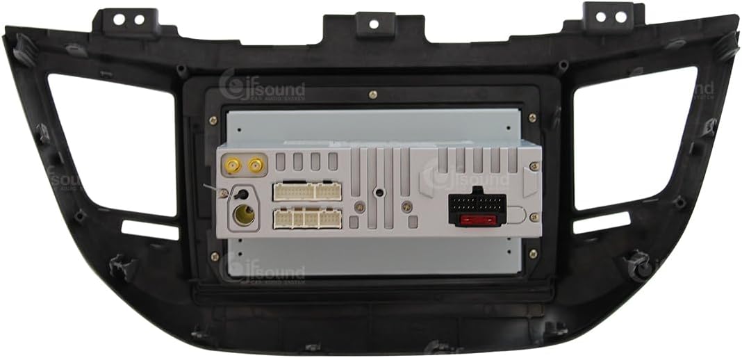 Autoradio Custom Fit per Hyundai Tucson schwarz (mit Navigation und Rückfahrkamera als Standard) Android GPS Bluetooth WiFi Dab USB Full HD Touchscreen Display 9"