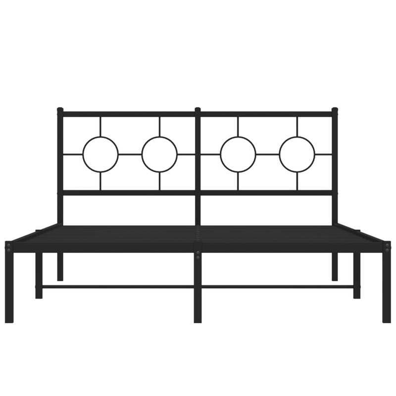 Bedframe Metaal Queen Size – Bedbodem Stalen Frame – Industrieel Bed – Slaapkamer Meubel – Minimalistisch Bed – Stevige Constructie – Zonder Matras