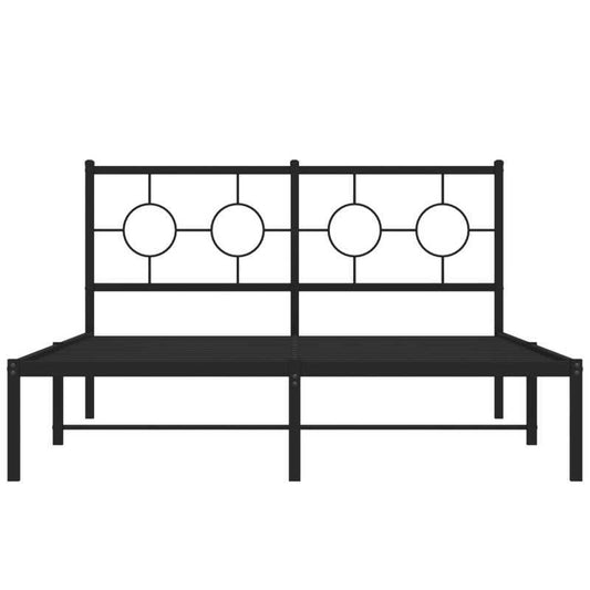 Bedframe Metaal Queen Size – Bedbodem Stalen Frame – Industrieel Bed – Slaapkamer Meubel – Minimalistisch Bed – Stevige Constructie – Zonder Matras