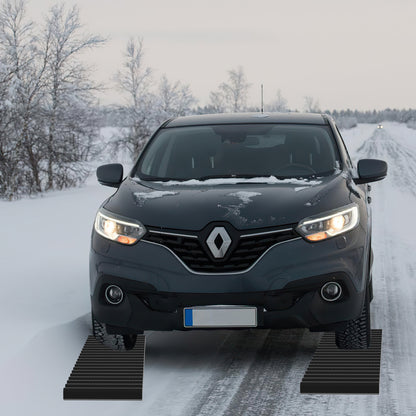 Sneeuwkettingen – Antislip Matten – Tractieplaten – Sneeuwsokken – Traction Mats – 100 x 21 cm – Versterkt Rubber Met Stalen Kabels