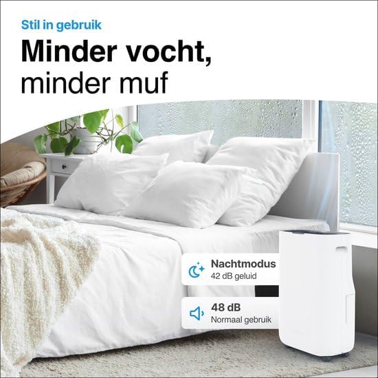 Luchtontvochtiger – Luchtreiniger – Vochtvreter – Ontvochtiger – Air Purifier – 20L per Dag – HEPA 13 Filter en Ionisator