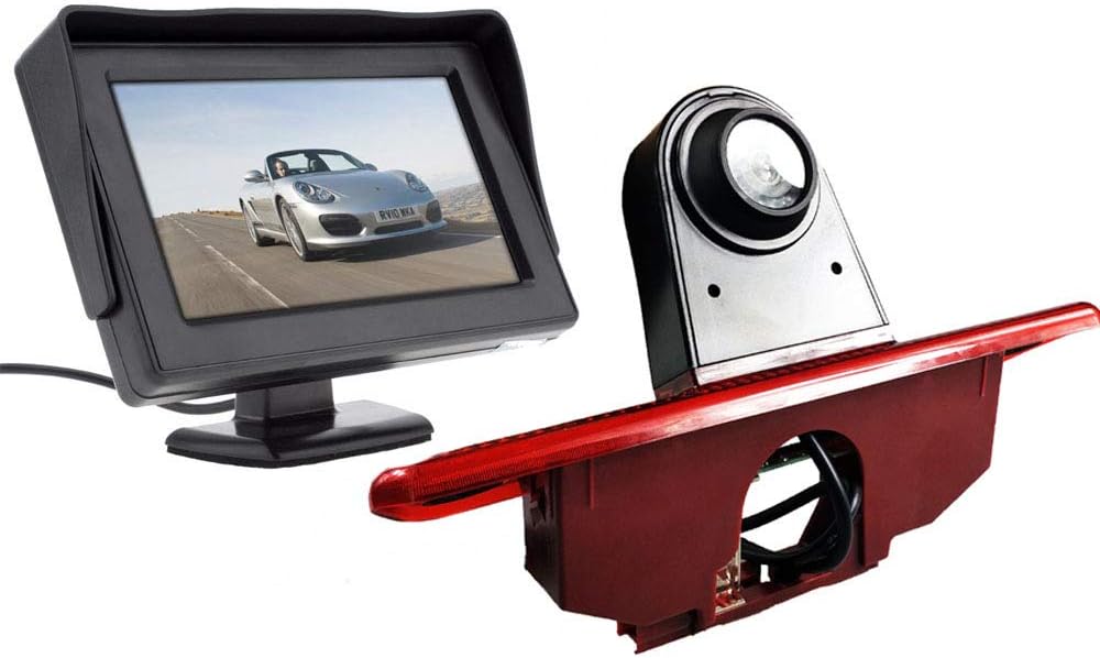 Automotive Achteruitrijcamera + 4,3 inch Paneel HD Monitor Kit voor Peugeot Expert 2007-2016/Fiat Scudo 2007-2016/Citroen Jumpy 2007-2016