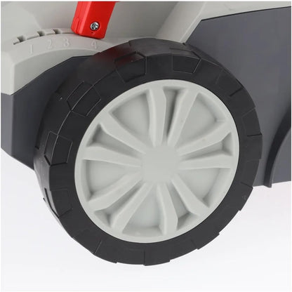 DEDRA verticuteer/gazonventilator, elektrische aandrijving, sterk 1500 W, 3000 omw/min, 32 cm werkbreedte, laag geluidsniveau, opvangzak van 30 liter, met diepteverstelling