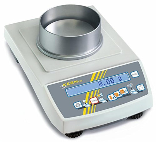 Precisieweegschaal [Kern CKE 360-3] zelfverklarende telweegschaal met laboratoriumnauwkeurigheid, weegbereik [Max]: 0,36 kg, afleesbaarheid [d]: 0,001 g, reproduceerbaarheid: 0,001 g, lineariteit: 05 g, kleinste onderdelengewicht [tellen] g/stuk: 0,001 g,