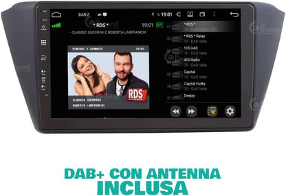 Autoradio Skoda Fabia – Multimedia Systeem – Navigatie – Bluetooth Radio – Touchscreen – 9 Inch – 8-Core Processor – CarPlay & Android Auto