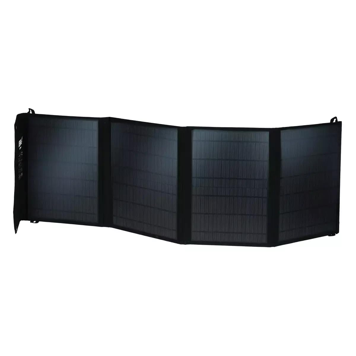 DEDRA DEZT0040 Zonnecollector, balkonkrachtcentrale, 40 W, met ledlicht, gewicht 1,9 kg, IP65-bescherming, monokristallijne zonnepanelen, USB-oplader op zonne-energie, voor camping, tuin, balkon en