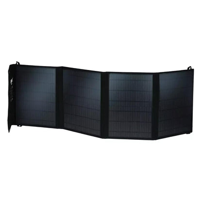 DEDRA DEZT0040 Zonnecollector, balkonkrachtcentrale, 40 W, met ledlicht, gewicht 1,9 kg, IP65-bescherming, monokristallijne zonnepanelen, USB-oplader op zonne-energie, voor camping, tuin, balkon en