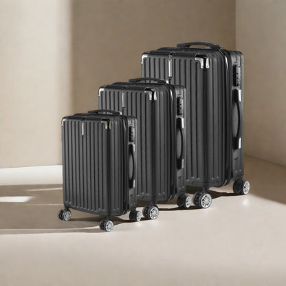 Koffer Set – Harde Koffer – Reiskoffer – Trolley – Bagage – 3 Delig – ABS Rigid Materiaal – 4 Zwenkwielen & Combinatieslot – 20/24/28 Inch