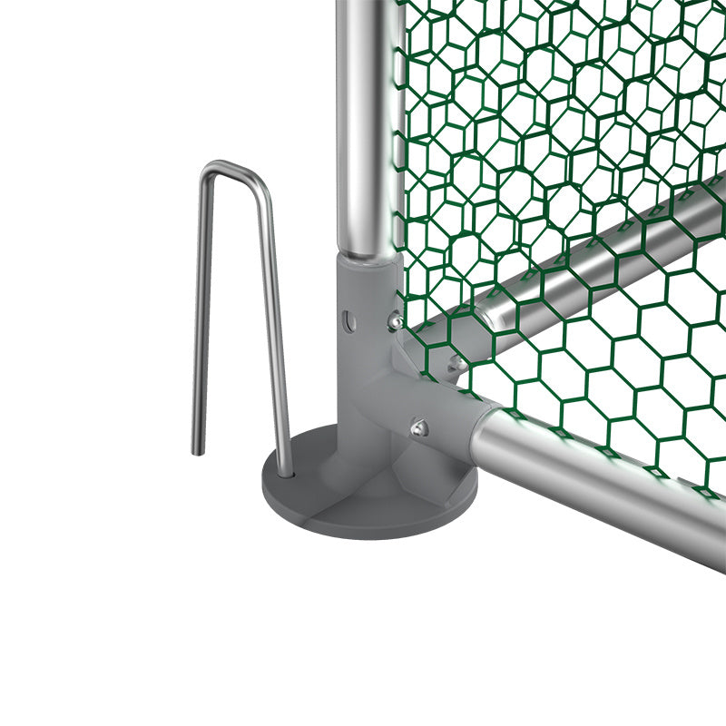 Kippenhok – Kippenren – Pluimveestal – Buitenren – Dierenhok – 3x4x2m – Gegalvaniseerd Stalen Frame – PE Dak – Ruim, Roofdierbestendig en Eenvoudig te Monteren