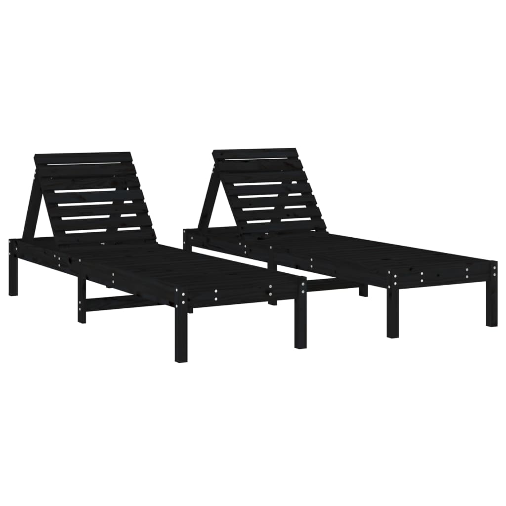 Houten Loungestoel – Verstelbare Stoel – Tuinstoel – Balkonstoel – Massief Pijnboomhout – Lattenontwerp – Waterafvoer