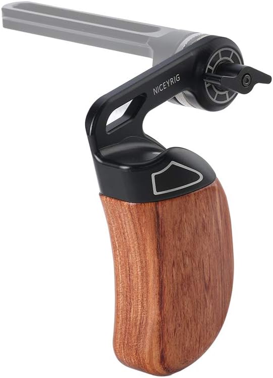 Linker Houten Handgreep voor Camera Cage – Camera Handvat – Zijhandgreep – Camera Grip – Rig Handvat – Duimgroef voor Extra Stabiliteit – Verstelbare Hoek
