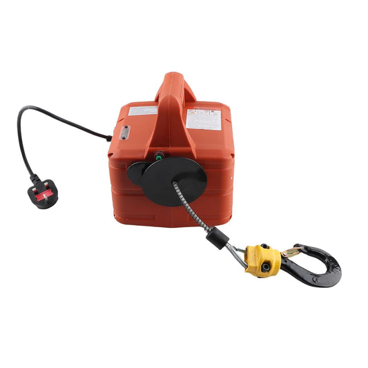 1500W Lift Elektrische Seilier, Gegalvaniseerd Staal Elektrische Lier, Elektrisch Hijstoestel voor zware hefwerkzaamheden in fabrieken, magazijnen (EU-stekker 220V)