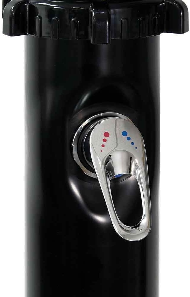 BAKAJI Douche op zonne-energie voor tuin, zwembad, outdoor, camping, watertank 20 l, met verstelbare douchekop, voor warm water, aansluiting voor de tuin, afmetingen 214 x 11,5 x 11,5 x 11,5 cm