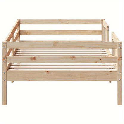 Bedframe – Ledikant – Eenpersoonsbed – Slaapkader – Houten Bed – Massief Dennenhout – Afmeting 80x200 cm – Eenvoudig te Monteren