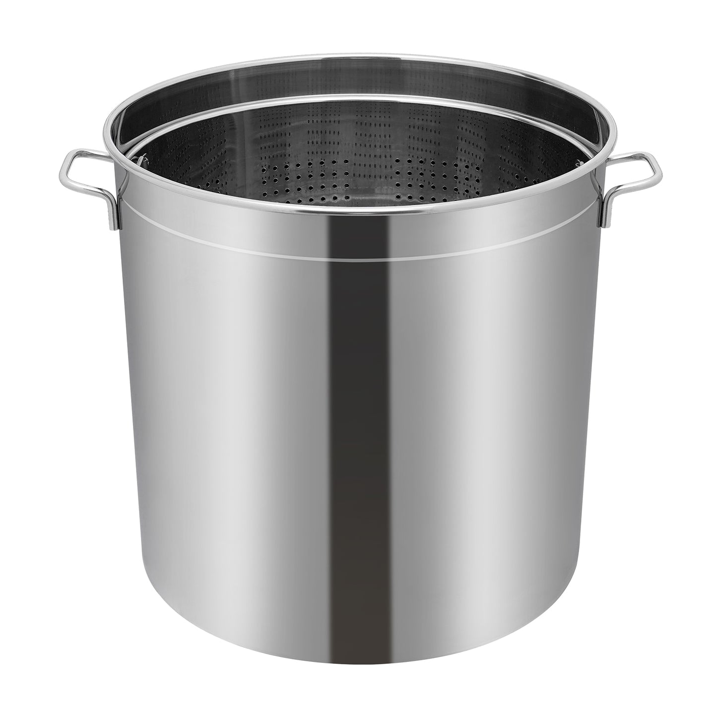 RVS Emmer – Roestvrijstalen Emmer – Met Deksel Emmer – Multifunctionele Emmer – Opbergemmer – 50 Liter Inhoud – Duurzaam 201 Roestvrij Staal