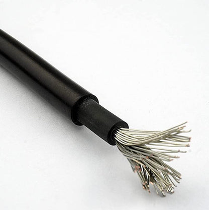 Zonnepaneel Verlengkabel 4mm² – PV Kabel H1Z2Z2-K Rood & Zwart, 1800V DC, Dubbele Isolatie, UV- & Weerbestendig, Solar Kabel voor Zonnepanelen, Omvormers & Laadregelaars (Zwart, 100m)