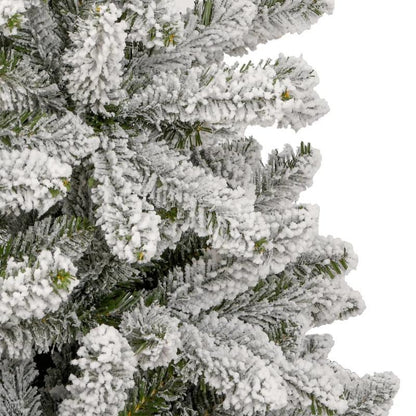 Kerstboom – Kunstkerstboom – Dennenboom – Kunstboom – Inklapbare Boom – 240 cm Hoog – Realistisch Besneeuwd Effect – Stevige Metalen Standaard
