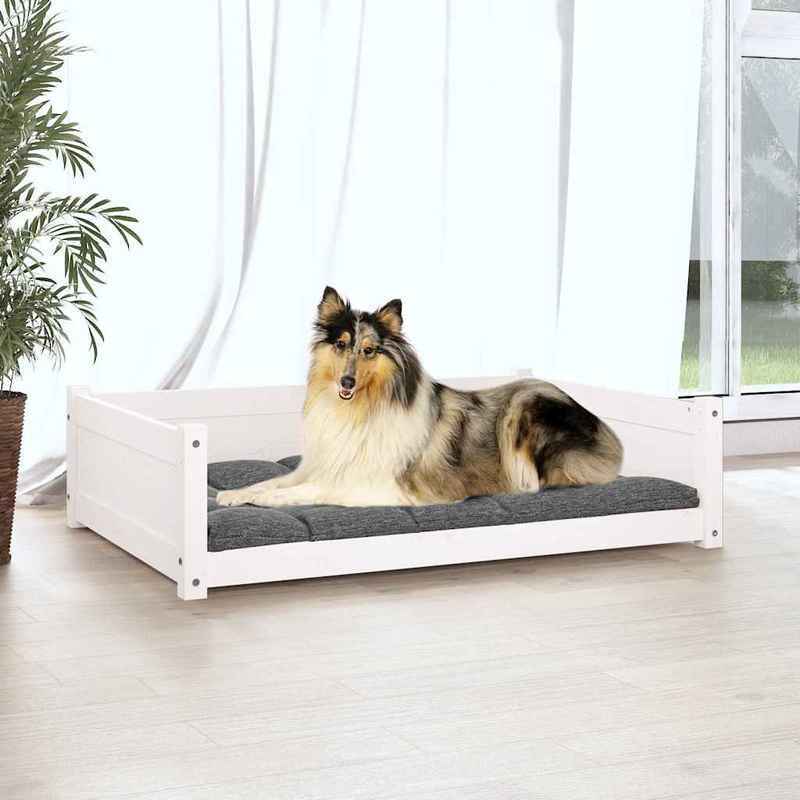 Hondenmand – Hondenbed – Dierenmand – Hondenkussen – Kennel – Medium – Massief Grenenhout – Afneembaar Kussen