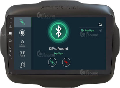Specifieke autoradio voor Jeep Renegade Android GPS Bluetooth WiFi USB DAB+ Touchscreen 9" 8core Carplay AndroidAuto