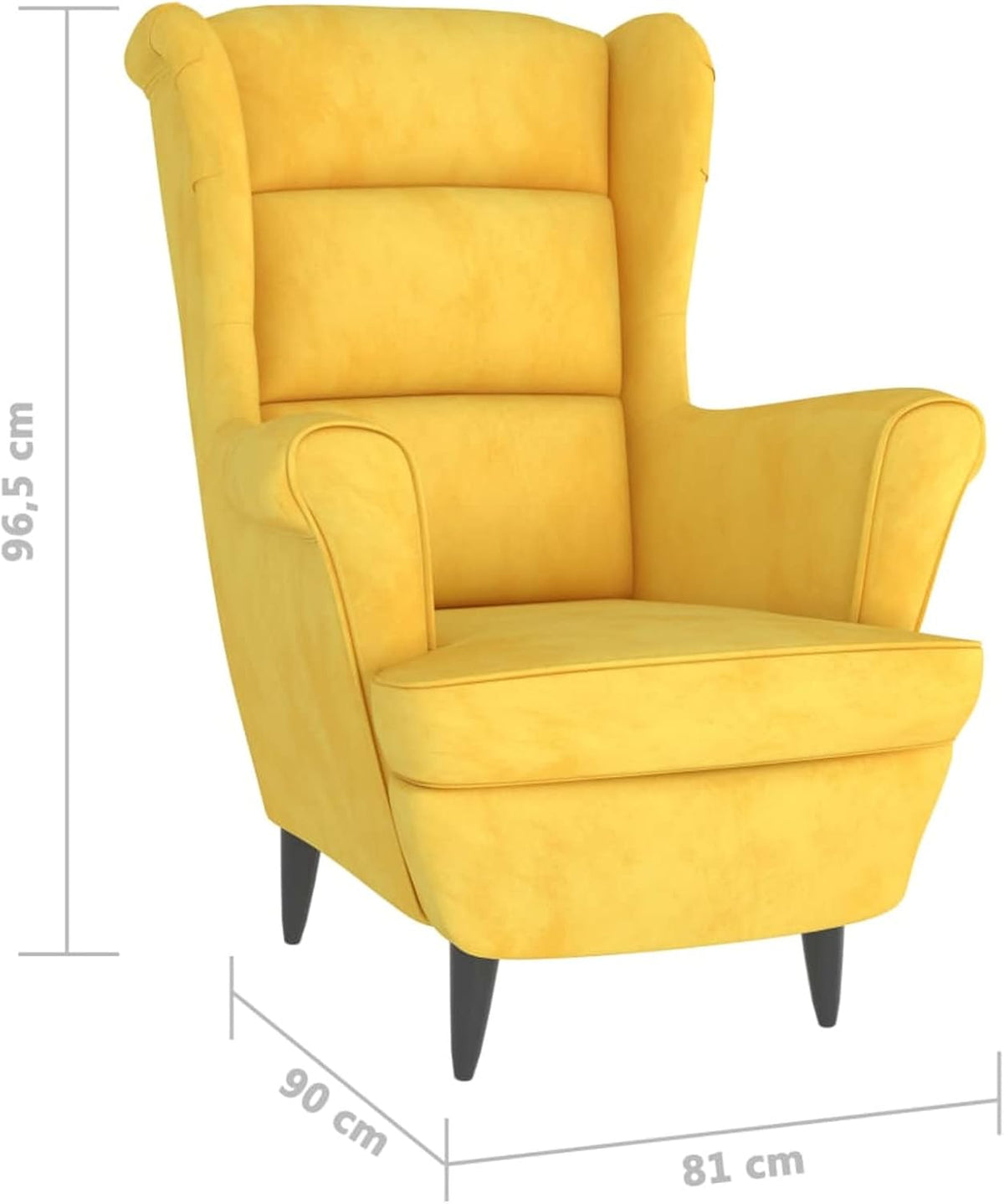 Fauteuil – Relaxstoel – Zetel – Leunstoel – Loungechair – Velvet Bekleding – Stevig Plywood Frame