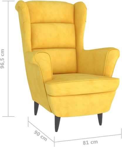 Fauteuil – Relaxstoel – Zetel – Leunstoel – Loungechair – Velvet Bekleding – Stevig Plywood Frame