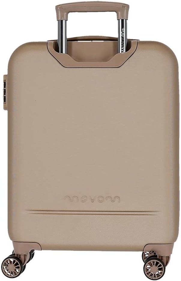 Movom Galaxy Kofferset, blauw, 55/68 cm, ABS, zijdelingse combinatiesluiting, 109 l, 6,56 kg, 4 dubbele wielen, handbagage, Beige, 40 x 55 x 20 cm, 48 x 68 x 27 cm, Set van 2 koffers