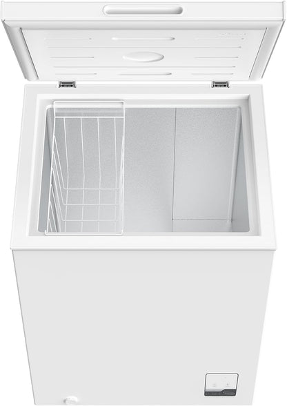 CHiQ FCF142DE, Vrieskist, 142 L, Inverter Technologie, Digitaal LED Display, Snelvriezen tot -32℃, Wit, 39 dB, 12 Jaar Garantie op Compressor
