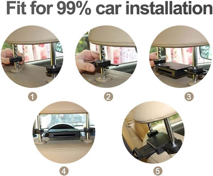 Auto Hoofdsteun Video Spelers - 11.6 Inch 4K Universele Auto Tablet, Multimedia Speler Achterbank Entertainment Systeem 1+16G, Autovideo voor Android 9.0, Ondersteuning voor Meerdere Talen Engels