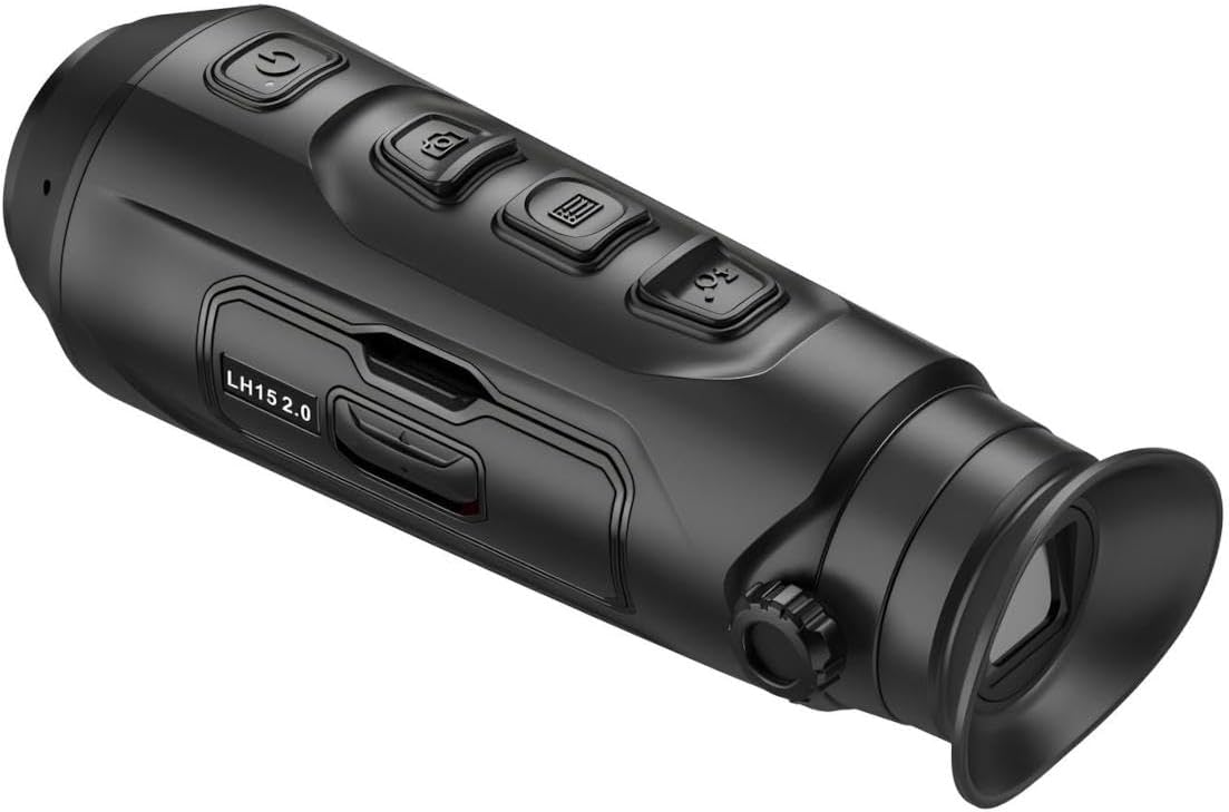 HIKMICRO Lynx LH15 2.0 Draagbare warmtebeeld-monoculair/warmtebeeldcamera met 750 m bereik, oled-display, geïntegreerd 16 GB geheugen, WLAN-hotspot