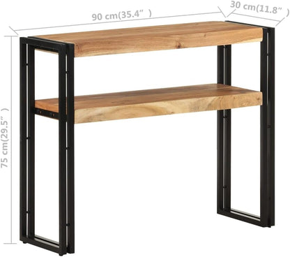 vidaXL Wall table 90x30x75 cm solid acacia wood