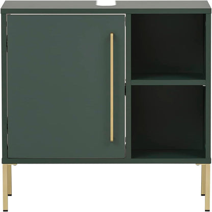 Schildmeyer Kent Wastafelonderkast 151133, bosgroen/goud, 65,3 x 33,1 x 63,3 cm