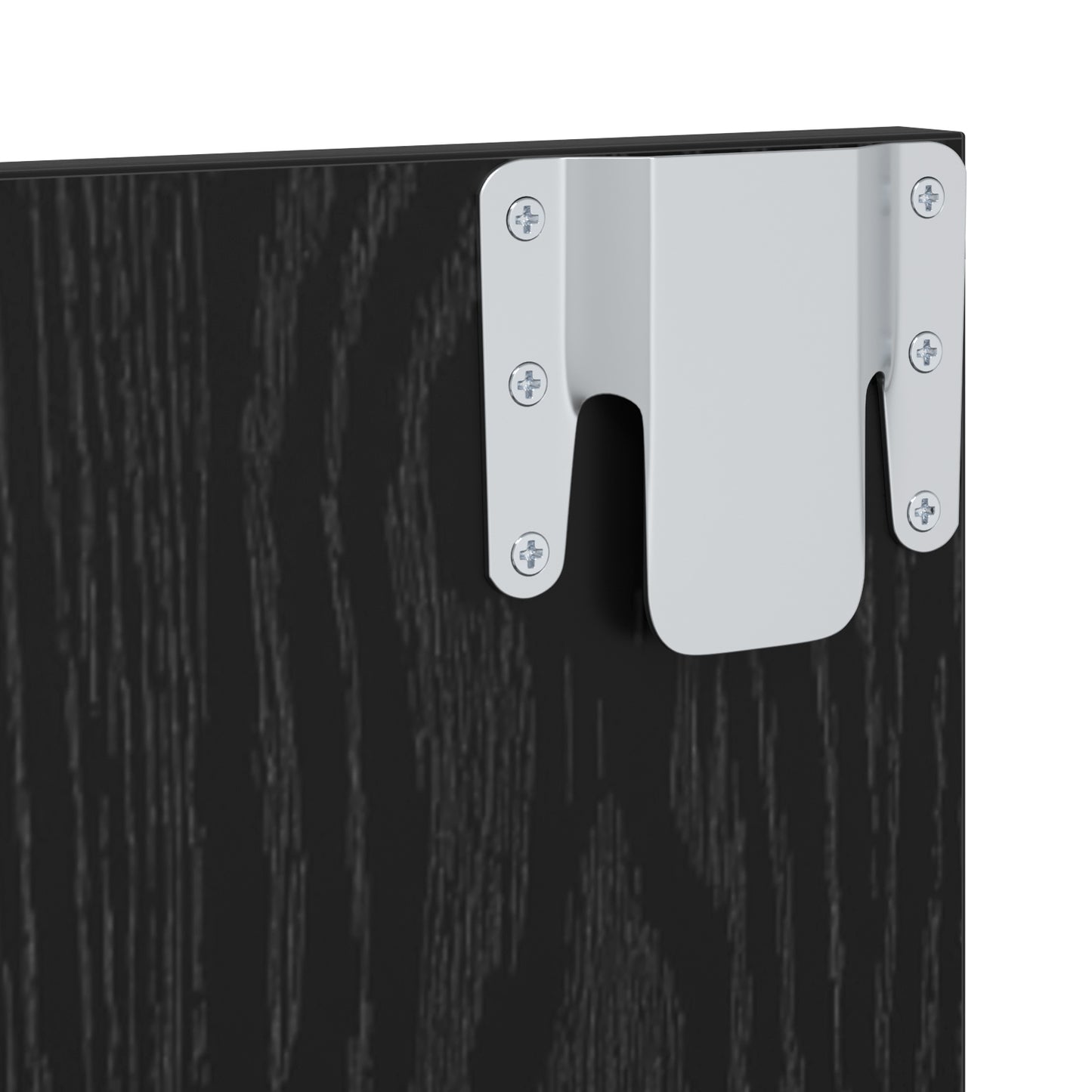 TOMSHOO TV Cabinet, Entertainment cabinet, Wall TV Cabinet Black oak 120 x 23.5 x 90cm Engineered Wood, Entertainment Center, Television and media furniture