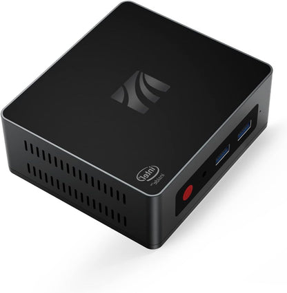 KUYiA Mini PC, desktop computer, Windows10, business gaming home office, 8GB RAM128G SSDCeleronJ4125 up to 2.7GHz processor, supports 4K HDMI Dual WiFi 2.4G + 5.8G Ethernet 1000M USB 3.0X4 BT4.0 - QUORE