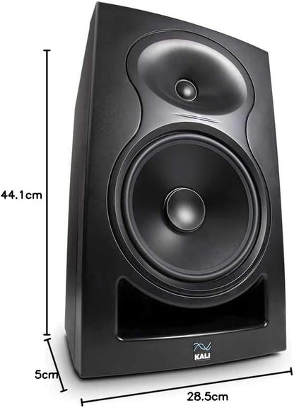 Kali Audio IN-8 actieve 3-weg geluidsmonitor monitorluidspreker studioment monitor (coaxiale middel-/tweeter, 140W - 60/40/40 Watt Tri-Amped), zwart
