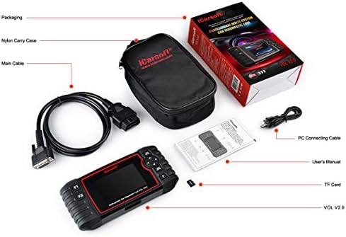 iCarsoft VOL V2.0 Universeel diagnoseapparaat, professioneel en krachtig gereedschap voor voertuigfoutdiagnose voor Volvo/SAAB