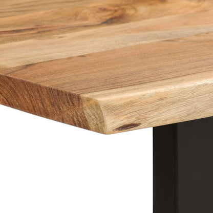 vidaXL Solid Acacia Wood Dining Table Table Kitchen Table Dining Table Tables Furniture Dining Table Dining Tables Kitchen Dining Tables Dinner Kitchen Dining Table