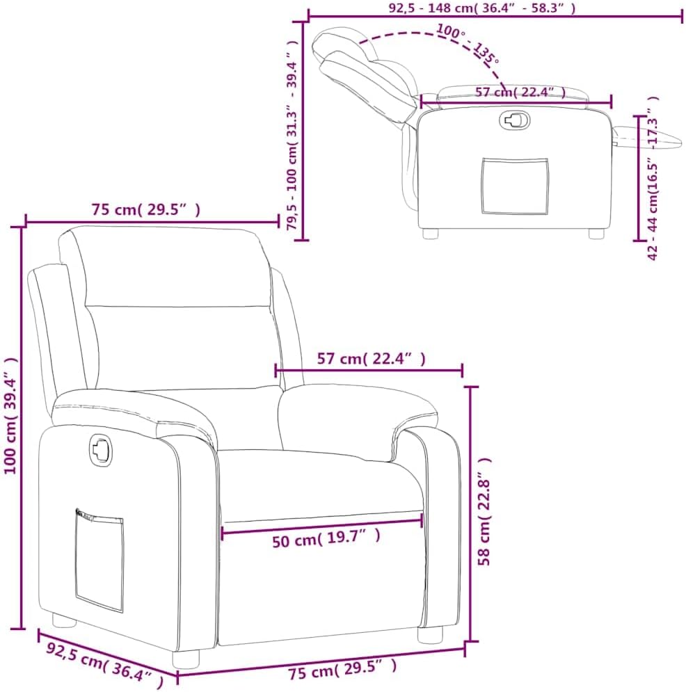 vidaXL Fauteuil verstelbaar fluweel wijnrood, leunstoel, relaxstoel, armstoel, relaxfauteuil, luie stoel, tv stoel, standenstoel, fauteuil stoel