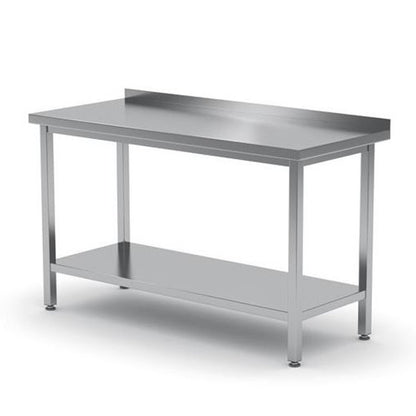 Keukentafel – Werktafel – Eettafel – Aanrecht – Werkblad – Roestvrijstaal – Wandmontage – 160x60 cm – Verstelbare Poten