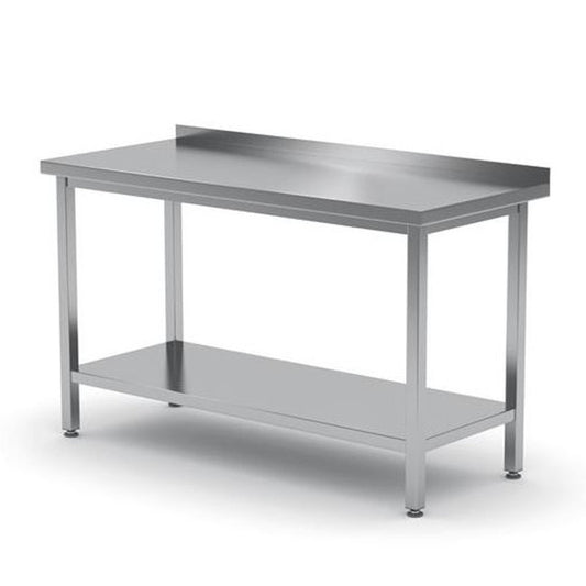 Keukentafel – Werktafel – Eettafel – Aanrecht – Werkblad – Roestvrijstaal – Wandmontage – 160x60 cm – Verstelbare Poten