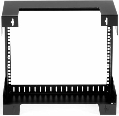 8U 2-Post Wandmonteerbaar Open Frame Rack – Server Rack, Netwerk Rack, Data Rack, Apparatuur Rack – 30 Cm Inbouwdiepte – SPCC Koudgewalst Staal, Belastbaar Tot 80 Kg