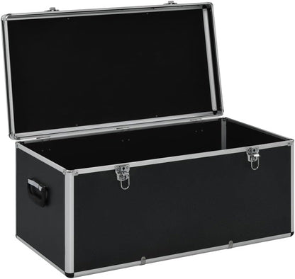 vidaXL Opbergkoffers 3 st aluminium zwart